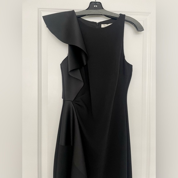 Black Floor Length Formal Maxi Dress Halston Heritage NWT - Picture 6 of 16